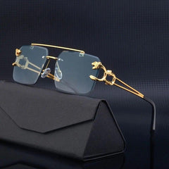 Premium Vintage Rimless Square Sunglasses